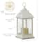 Kate Aspen Manchester LED Vintage Decorative Distressed White Lantern